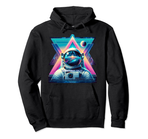 Astronaut Spaced Out Vaporwave Hoodie - Minimalist Print for Adults - T-Shirt, Sweatshirt, Hoodie