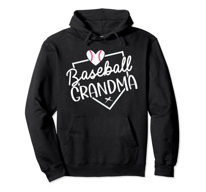 Baseball Grandma Funny Baseball Hoodie - Casual Everyday Wear for Adults - T-Shirt, Sweatshirt, Hoodie