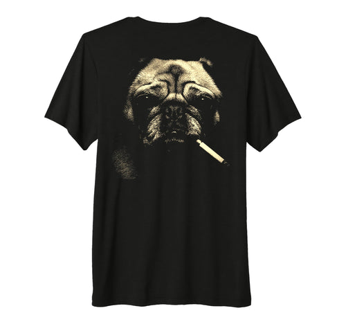 Pug Smoking Cigarette Grunge Meme T-Shirt - Aesthetic Graphic for Adults - T-Shirt, Sweatshirt, Hoodie