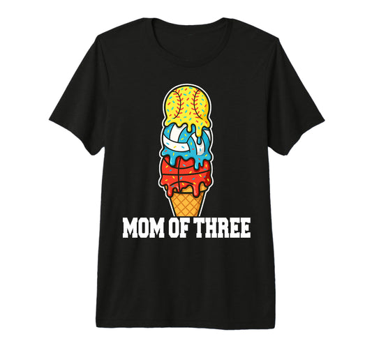 Softball Volleyball Basketball Mom Ice T-Shirt - Aesthetic Graphic Unisex - T-Shirt, Sweatshirt, Hoodie