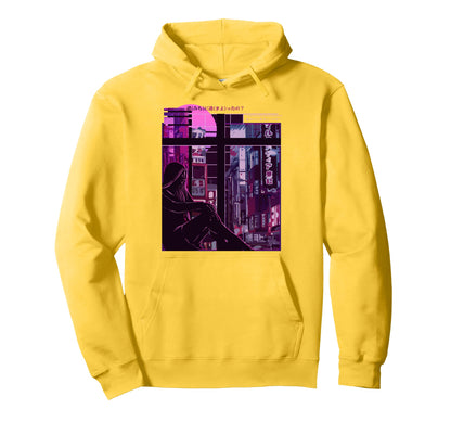Sad Anime Japanese Vaporwave Aesthetic Anime Hoodie - Trendy Graphic Unisex - T-Shirt, Sweatshirt, Hoodie