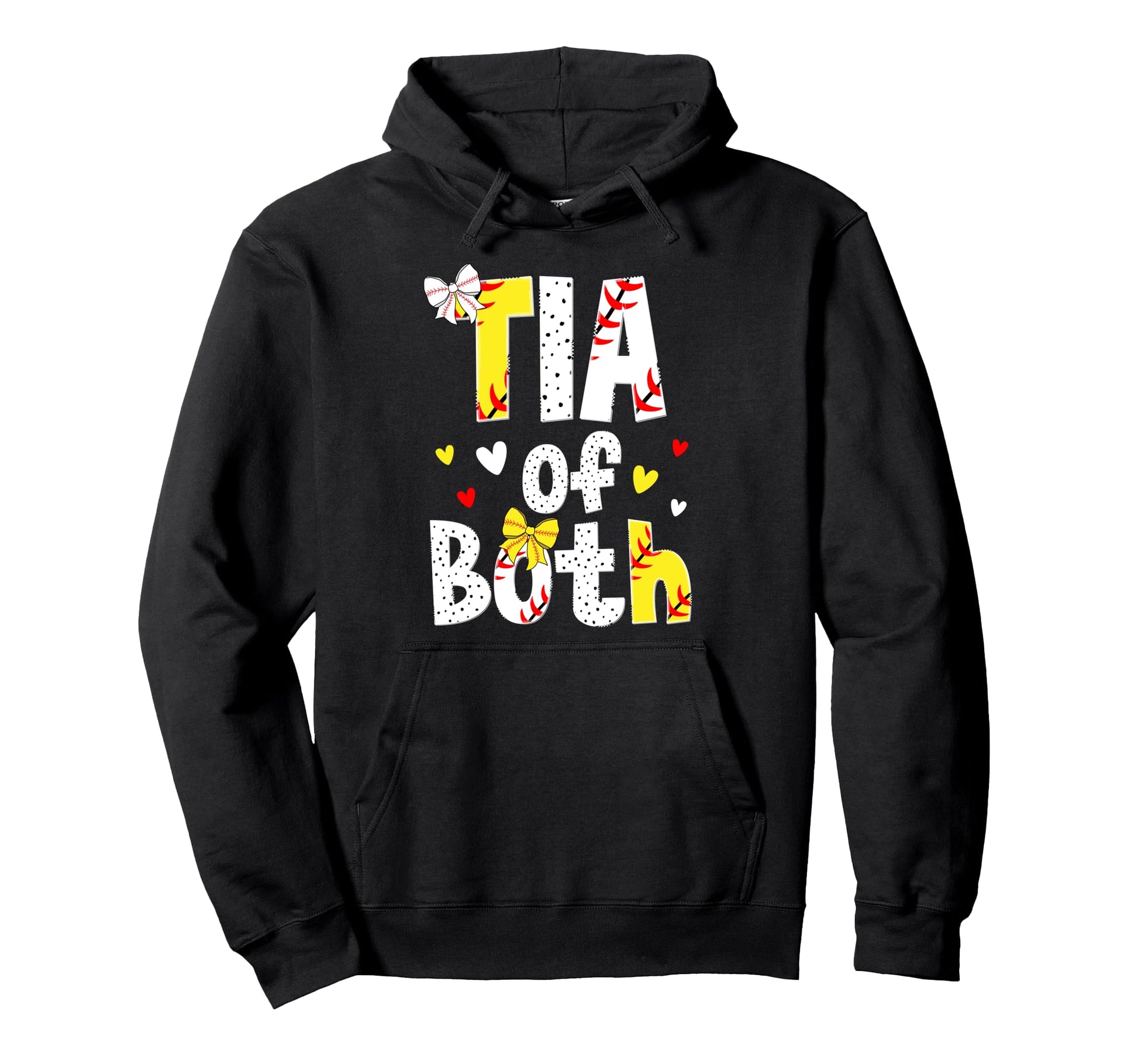 Tia Both Proud Softball Baseball Tia Hoodie - Trendy Graphic for Adults - T-Shirt, Sweatshirt, Hoodie
