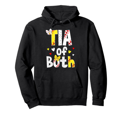 Tia Both Proud Softball Baseball Tia Hoodie - Trendy Graphic for Adults - T-Shirt, Sweatshirt, Hoodie