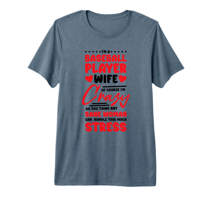 Baseball Player Wife Baseball Sports T-Shirt - Minimalist Print Unisex - T-Shirt, Sweatshirt, Hoodie