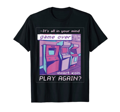 Game Arcade Vaporwave Japanese Anime T-Shirt - Novelty Apparel Men Women - T-Shirt, Sweatshirt, Hoodie