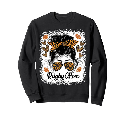 Rugby Mom Rugby Player Stylish Sweatshirt - Custom Art Print Men Women - T-Shirt, Sweatshirt, Hoodie