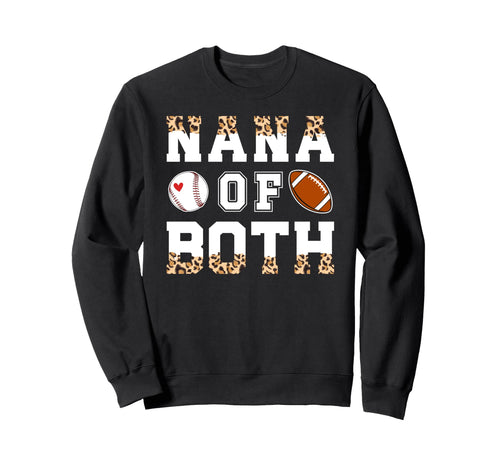 Nana Both Leopard Baseball Sweatshirt - Aesthetic Graphic for Adults - T-Shirt, Sweatshirt, Hoodie