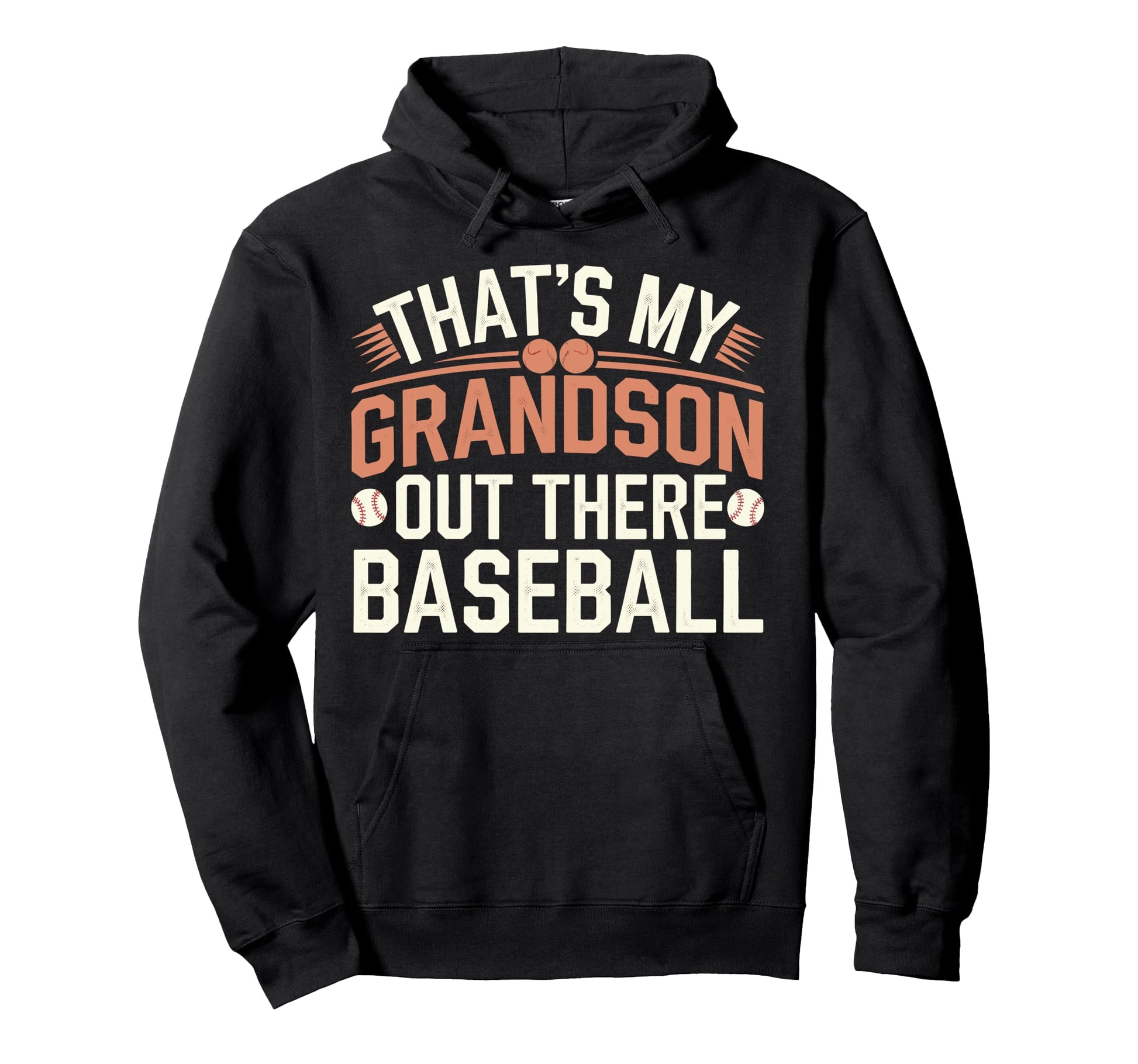 Thats My Grandson Out Baseball Grandma Hoodie - Unique Graphic Men Women - T-Shirt, Sweatshirt, Hoodie