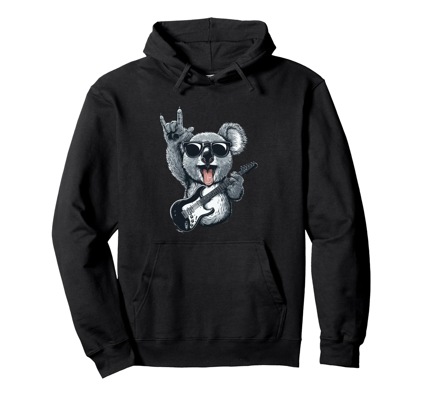 Rockstar Koala Sunglasses Electric Hoodie - Minimalist Print Men Women - T-Shirt, Sweatshirt, Hoodie