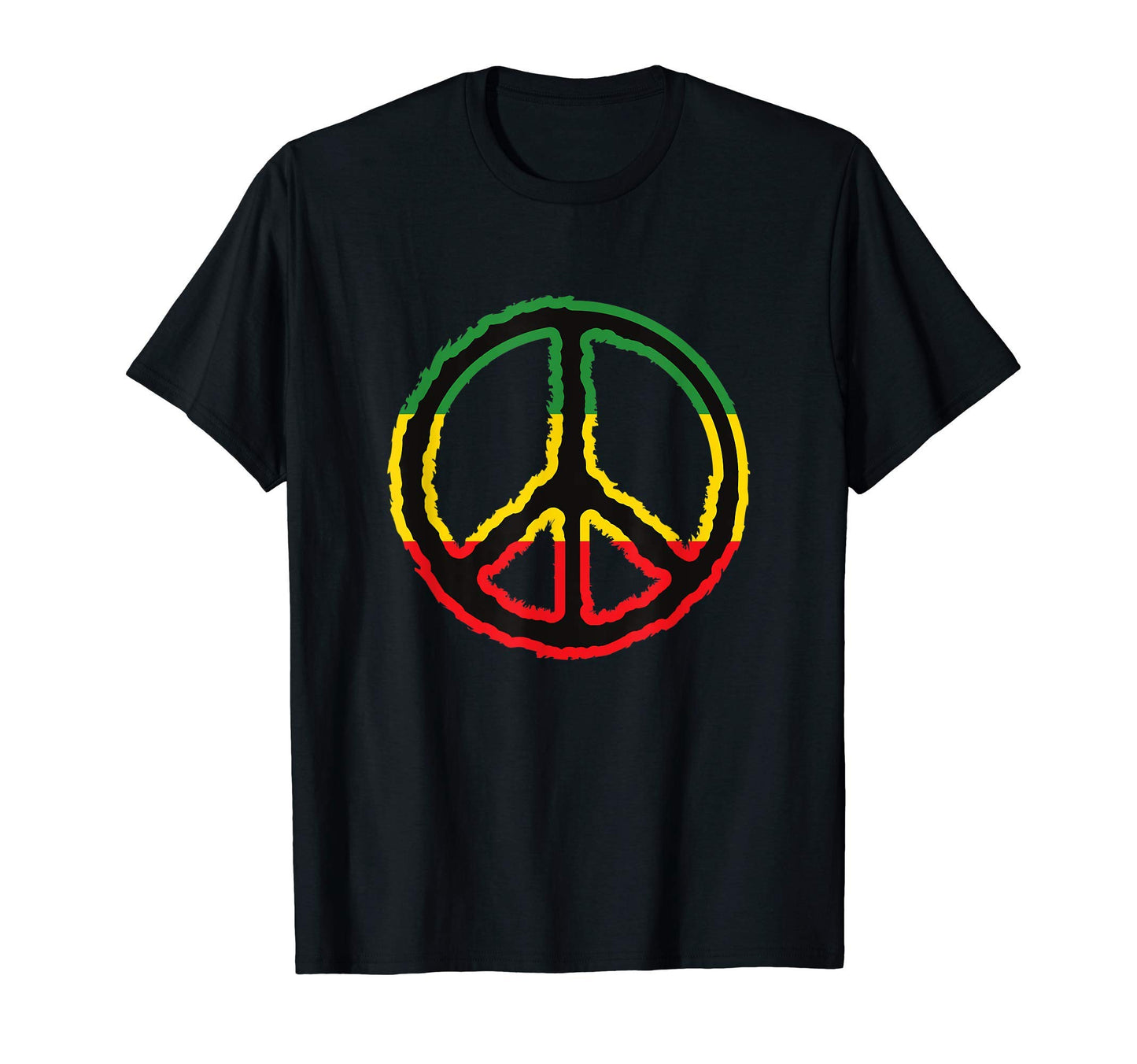 Peace Sign Love Reggae Peace T-Shirt - Fun Novelty Design for Adults - T-Shirt, Sweatshirt, Hoodie