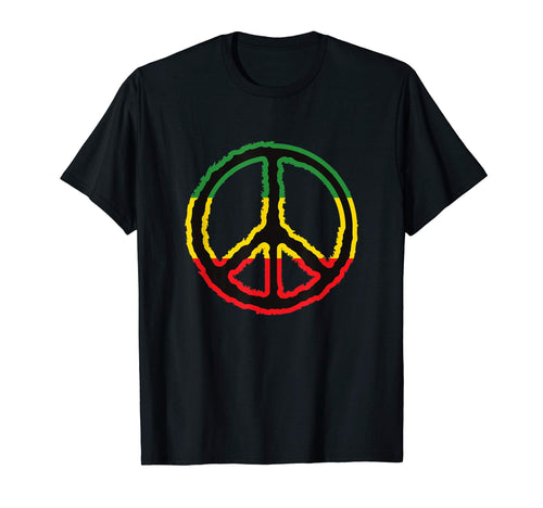 Peace Sign Love Reggae Peace T-Shirt - Fun Novelty Design for Adults - T-Shirt, Sweatshirt, Hoodie
