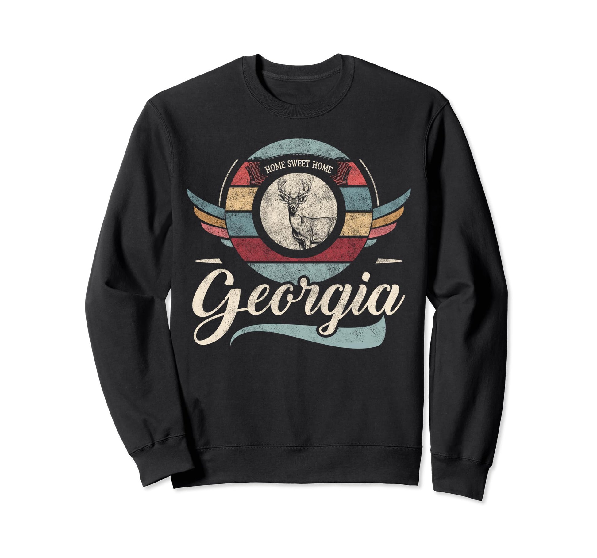 Georgia State Animal Deer Sweet Sweatshirt - Custom Art Print Men Women - T-Shirt, Sweatshirt, Hoodie
