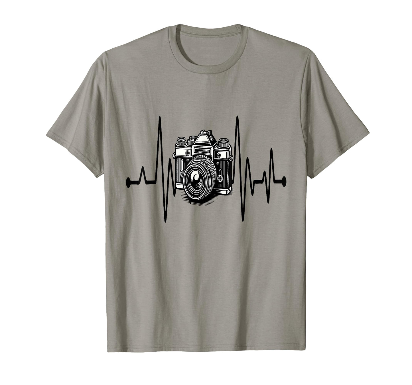 Womens Funny Camera Heartbeat T-Shirt - Aesthetic Graphic Unisex - T-Shirt, Sweatshirt, Hoodie