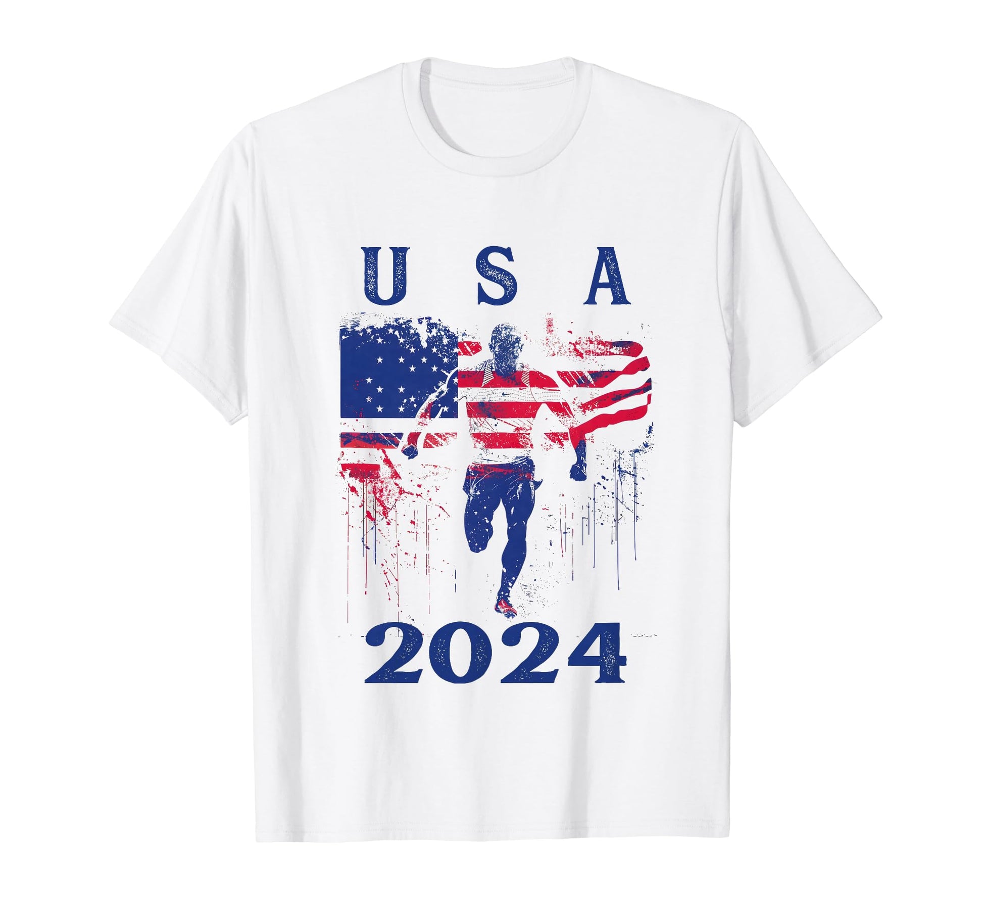 Usa Flag 2024 Fathers Day American T-Shirt - Trendy Graphic Men Women - T-Shirt, Sweatshirt, Hoodie