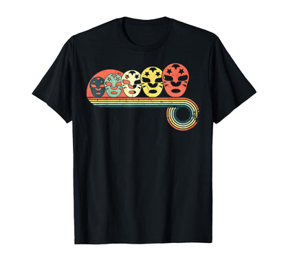 Wrestling Mask Sunset Rainbow T-Shirt - Unique Graphic for Adults - T-Shirt, Sweatshirt, Hoodie