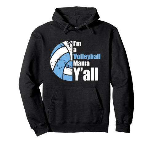 Sky Blue White Volleyball Mom Funny Hoodie - Fun Novelty Design Men Women - T-Shirt, Sweatshirt, Hoodie