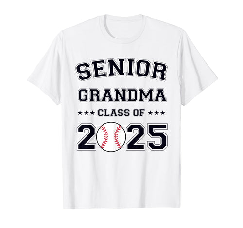 Class 2025 Baseball Grandma Senior T-Shirt - Custom Art Print Unisex - T-Shirt, Sweatshirt, Hoodie