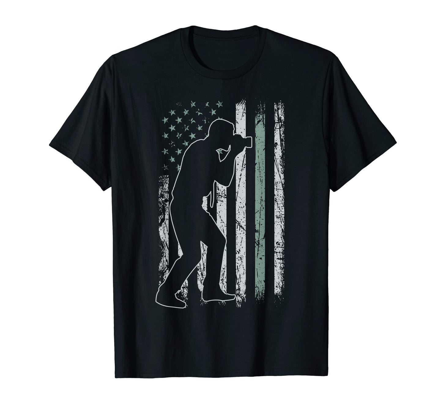 Photography Usa Flag Camera 4Th July T-Shirt - Unique Graphic Unisex - T-Shirt, Sweatshirt, Hoodie