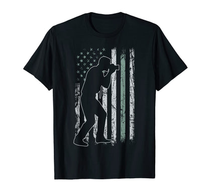 Photography Usa Flag Camera 4Th July T-Shirt - Unique Graphic Unisex - T-Shirt, Sweatshirt, Hoodie