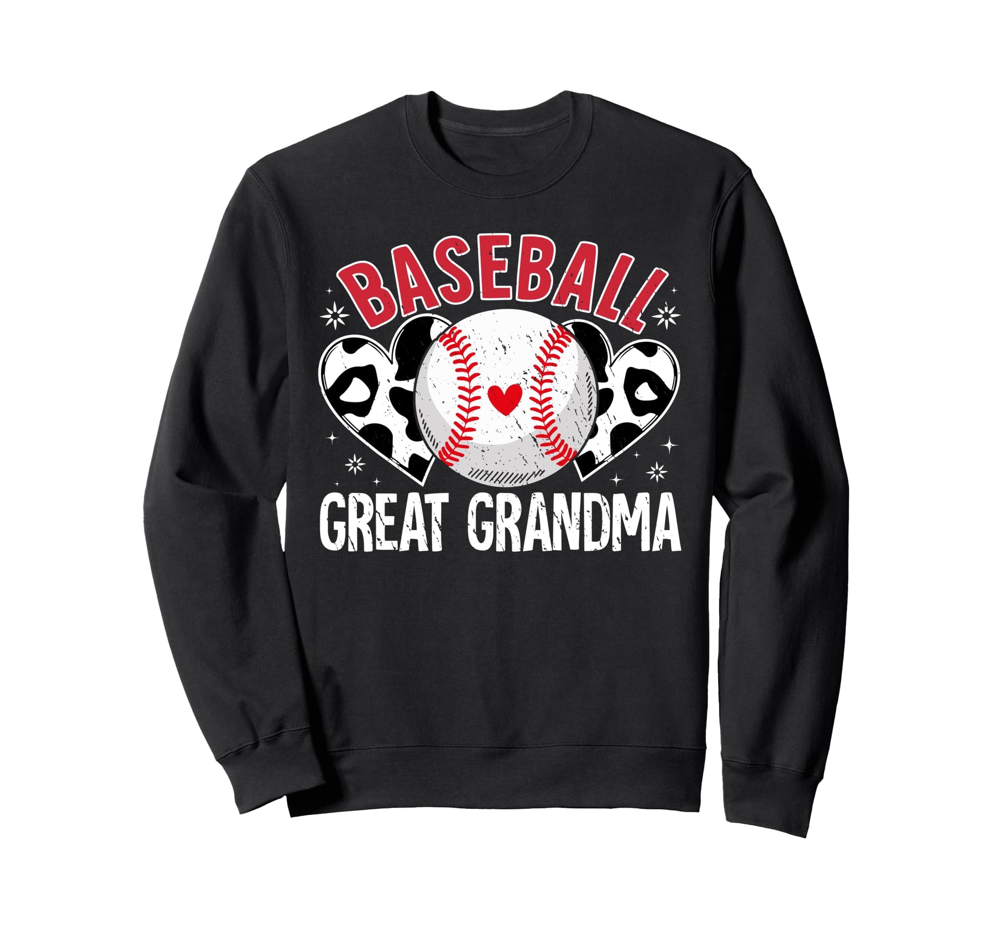 Ball Great Grandma Heart Baseball Sweatshirt - Custom Art Print for Adults - T-Shirt, Sweatshirt, Hoodie