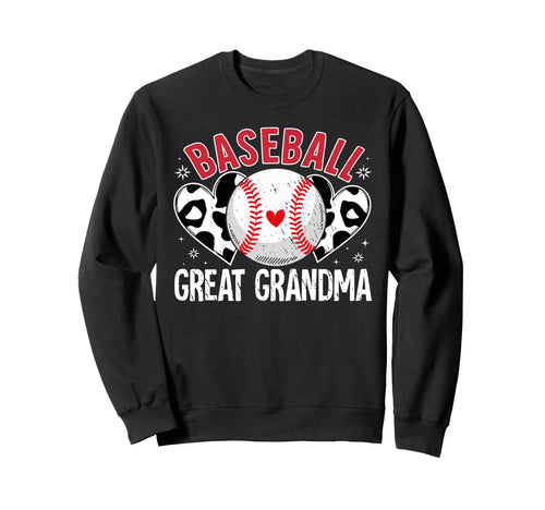 Ball Great Grandma Heart Baseball Sweatshirt - Custom Art Print for Adults - T-Shirt, Sweatshirt, Hoodie