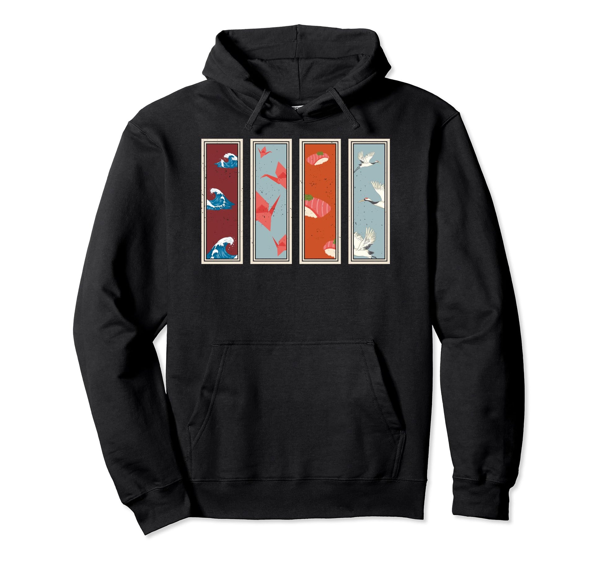 Japanese Elements Japanese Art Lovers Hoodie - Trendy Graphic Unisex - T-Shirt, Sweatshirt, Hoodie