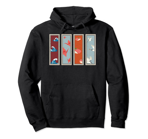 Japanese Elements Japanese Art Lovers Hoodie - Trendy Graphic Unisex - T-Shirt, Sweatshirt, Hoodie