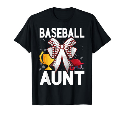 Baseball Aunt Auntie T-Shirt - Unique Graphic Unisex - T-Shirt, Sweatshirt, Hoodie