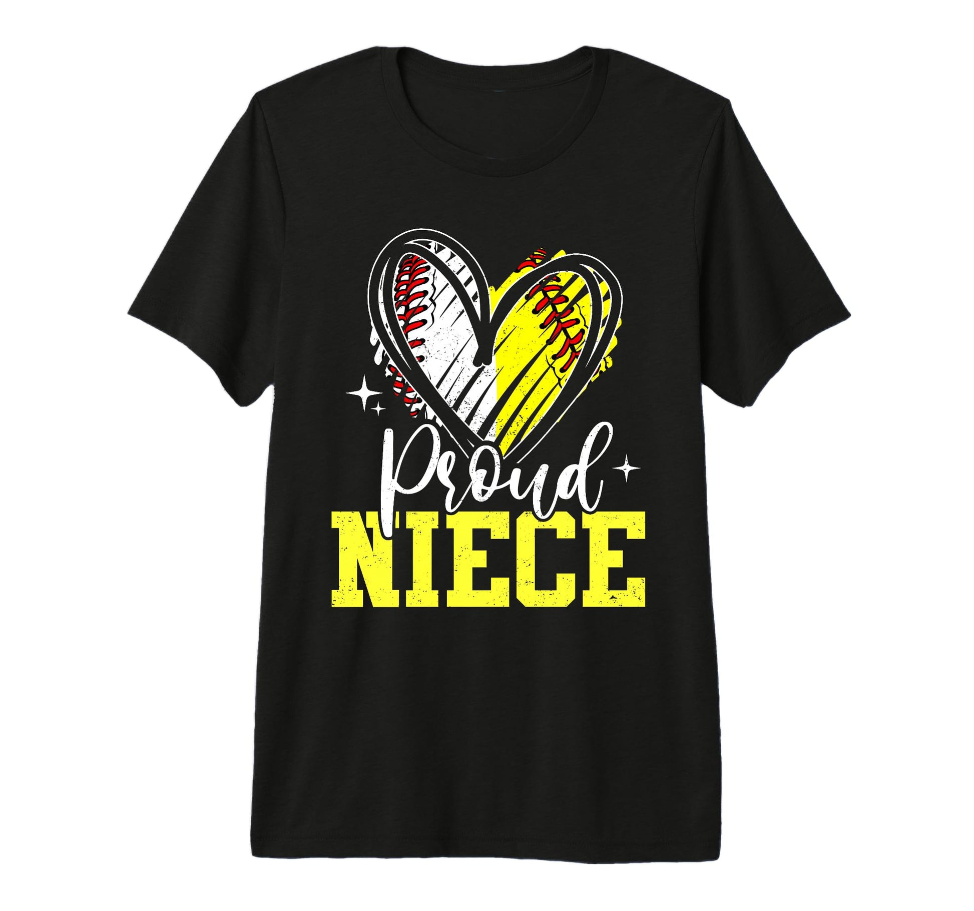 Proud Niece Baseball Softball T-Shirt - Casual Everyday Wear Men Women - T-Shirt, Sweatshirt, Hoodie