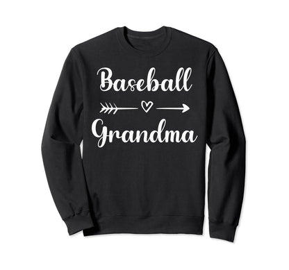Baseball Grandma Nana Baseball Sport Sweatshirt - Novelty Apparel Unisex - T-Shirt, Sweatshirt, Hoodie