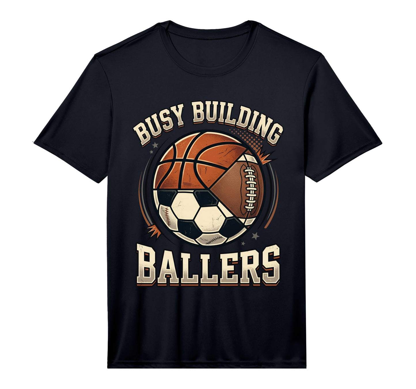 Funny Busy Raising Ballers Football T-Shirt - Custom Art Print for Adults - T-Shirt, Sweatshirt, Hoodie
