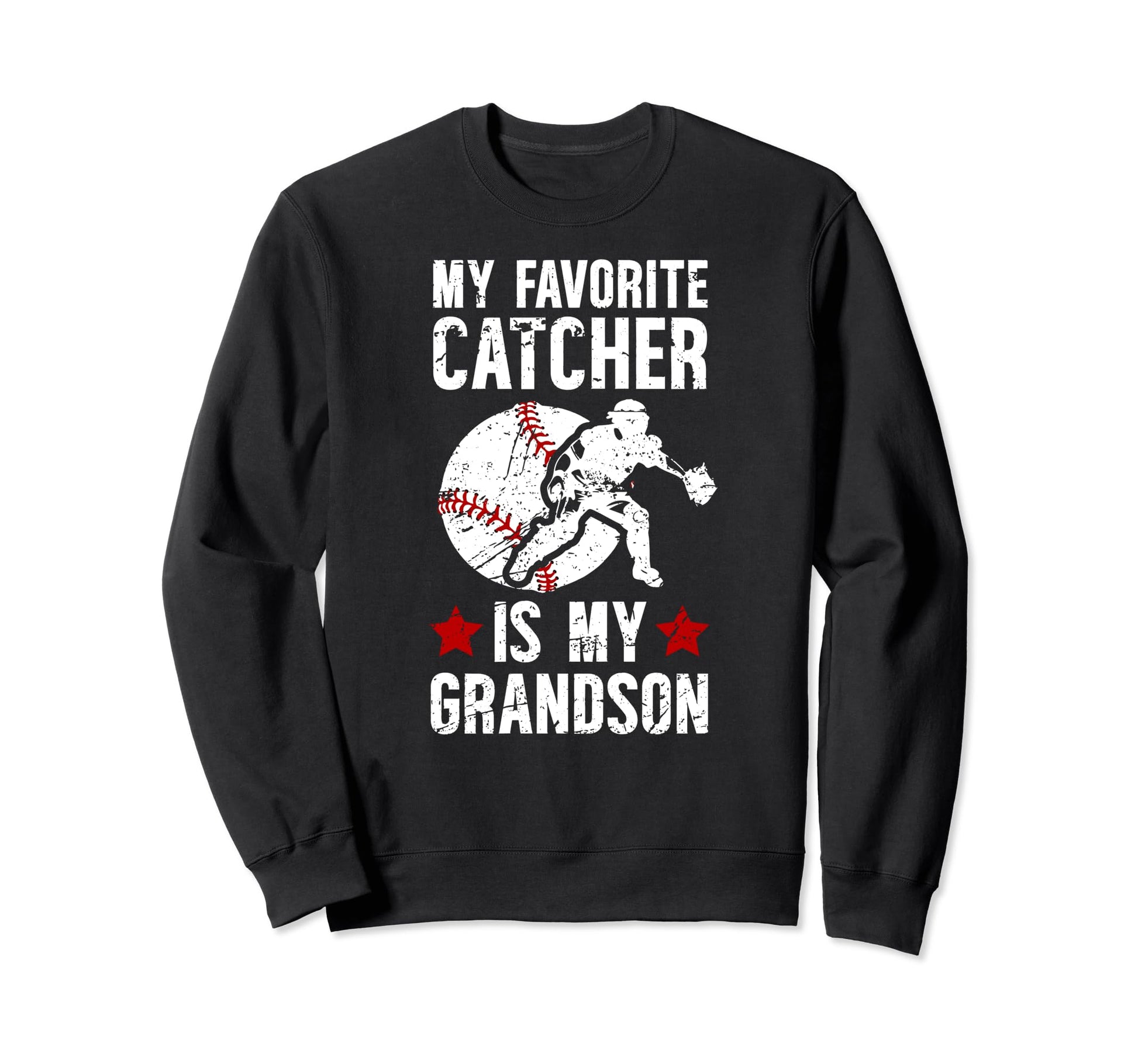 Baseball Catcher Grandma Proud Sweatshirt - Streetwear Style for Adults - T-Shirt, Sweatshirt, Hoodie