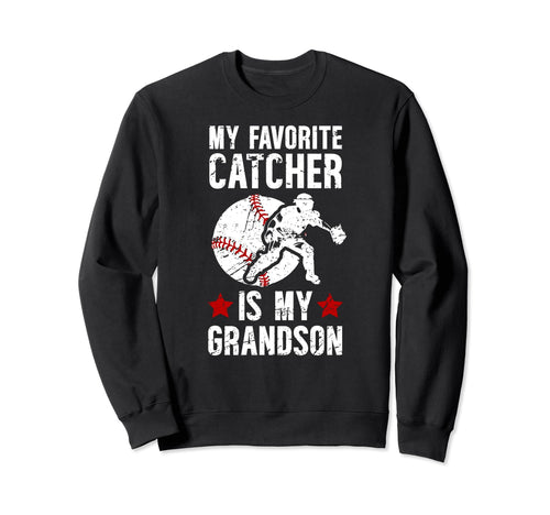 Baseball Catcher Grandma Proud Sweatshirt - Streetwear Style for Adults - T-Shirt, Sweatshirt, Hoodie