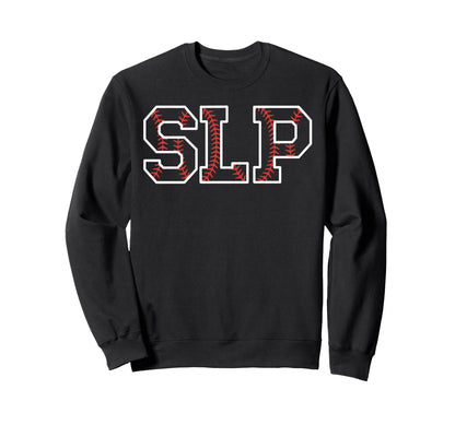 Slp Baseball Speech Language Sweatshirt - Trendy Graphic for Adults - T-Shirt, Sweatshirt, Hoodie