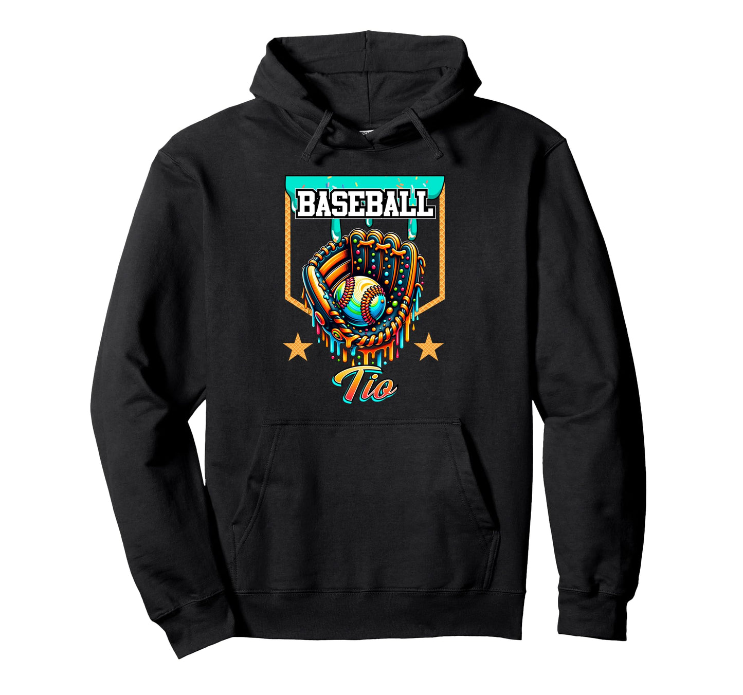 Baseball Drip Baseball Tio Ice Cream Hoodie - Graphic Print Men Women - T-Shirt, Sweatshirt, Hoodie