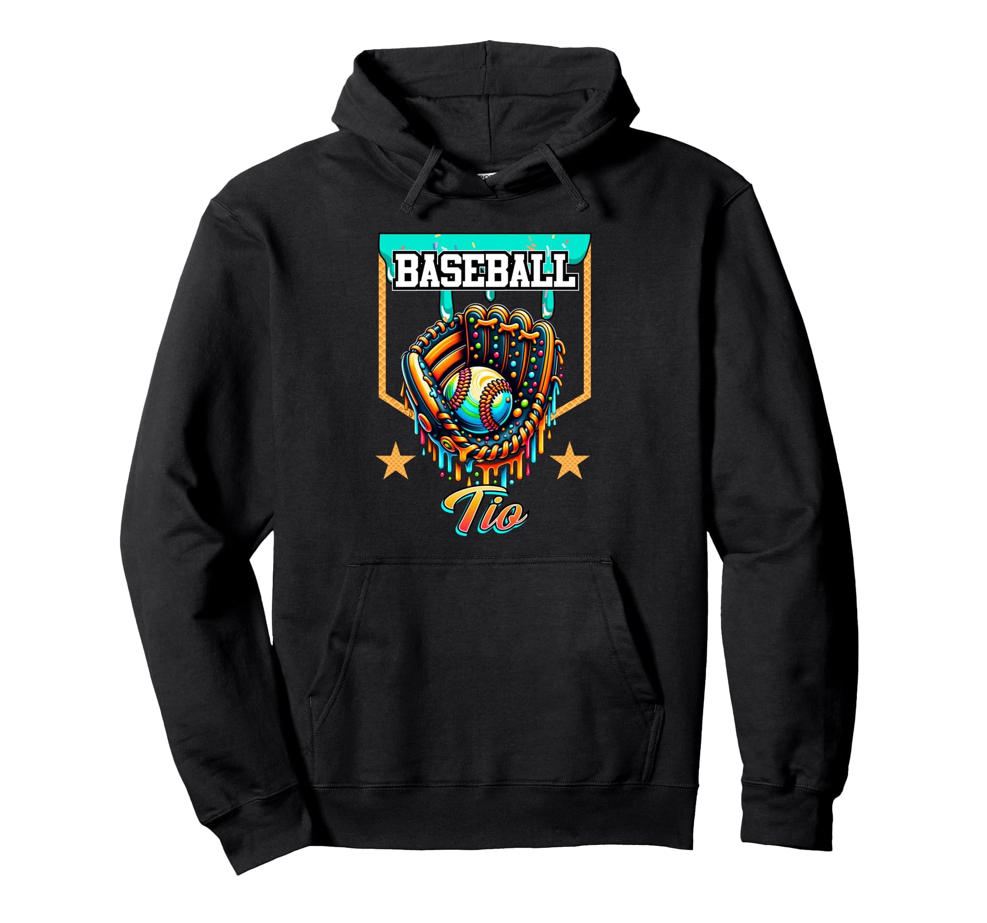 Baseball Drip Baseball Tio Ice Cream Hoodie - Graphic Print Men Women - T-Shirt, Sweatshirt, Hoodie