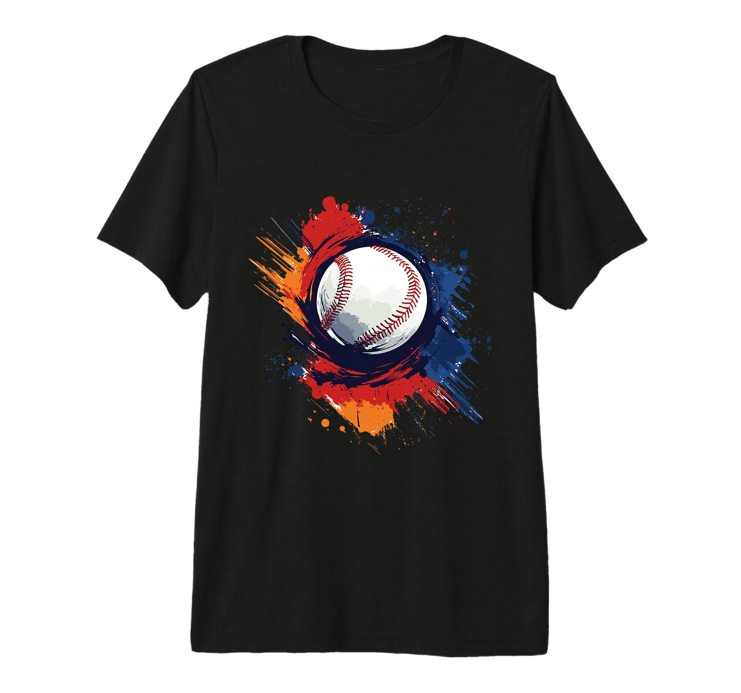 Mens Colorful American Baseball Team T-Shirt - Aesthetic Graphic Men Women - T-Shirt, Sweatshirt, Hoodie