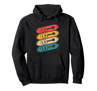 Colorful Guitar Guitar Old School Hoodie - Graphic Print Unisex - T-Shirt, Sweatshirt, Hoodie