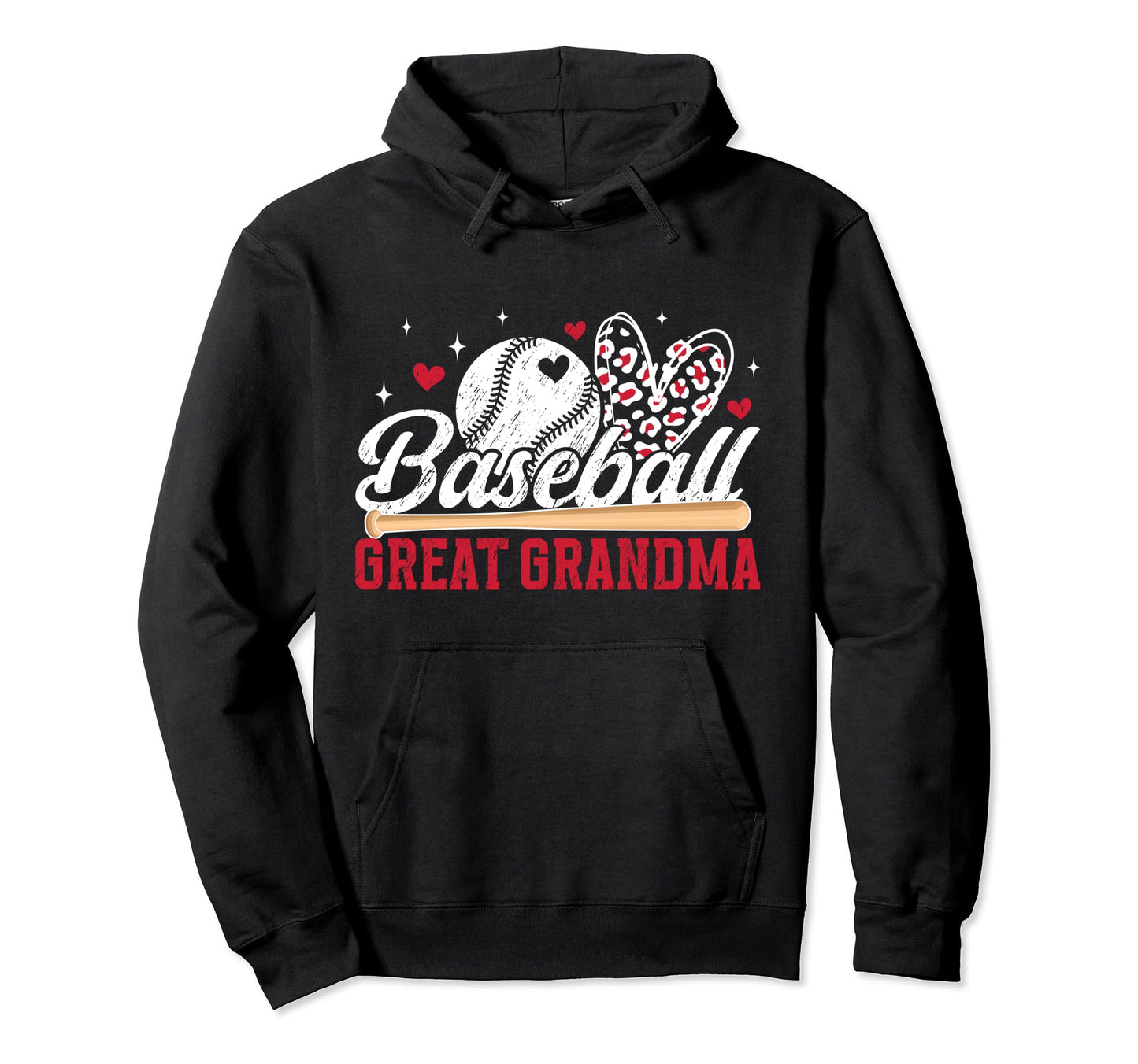 Baseball Great Grandma Baseball Player Hoodie - Novelty Apparel Unisex - T-Shirt, Sweatshirt, Hoodie
