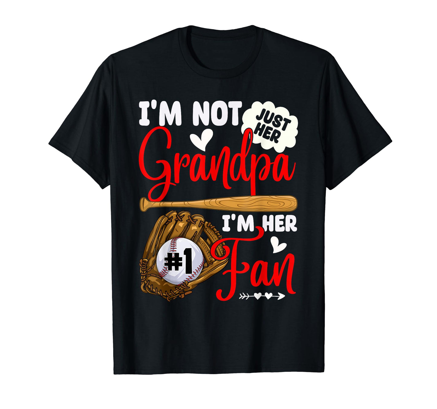 Not Just Her Grandpa Her Number 1 T-Shirt - Aesthetic Graphic for Adults - T-Shirt, Sweatshirt, Hoodie
