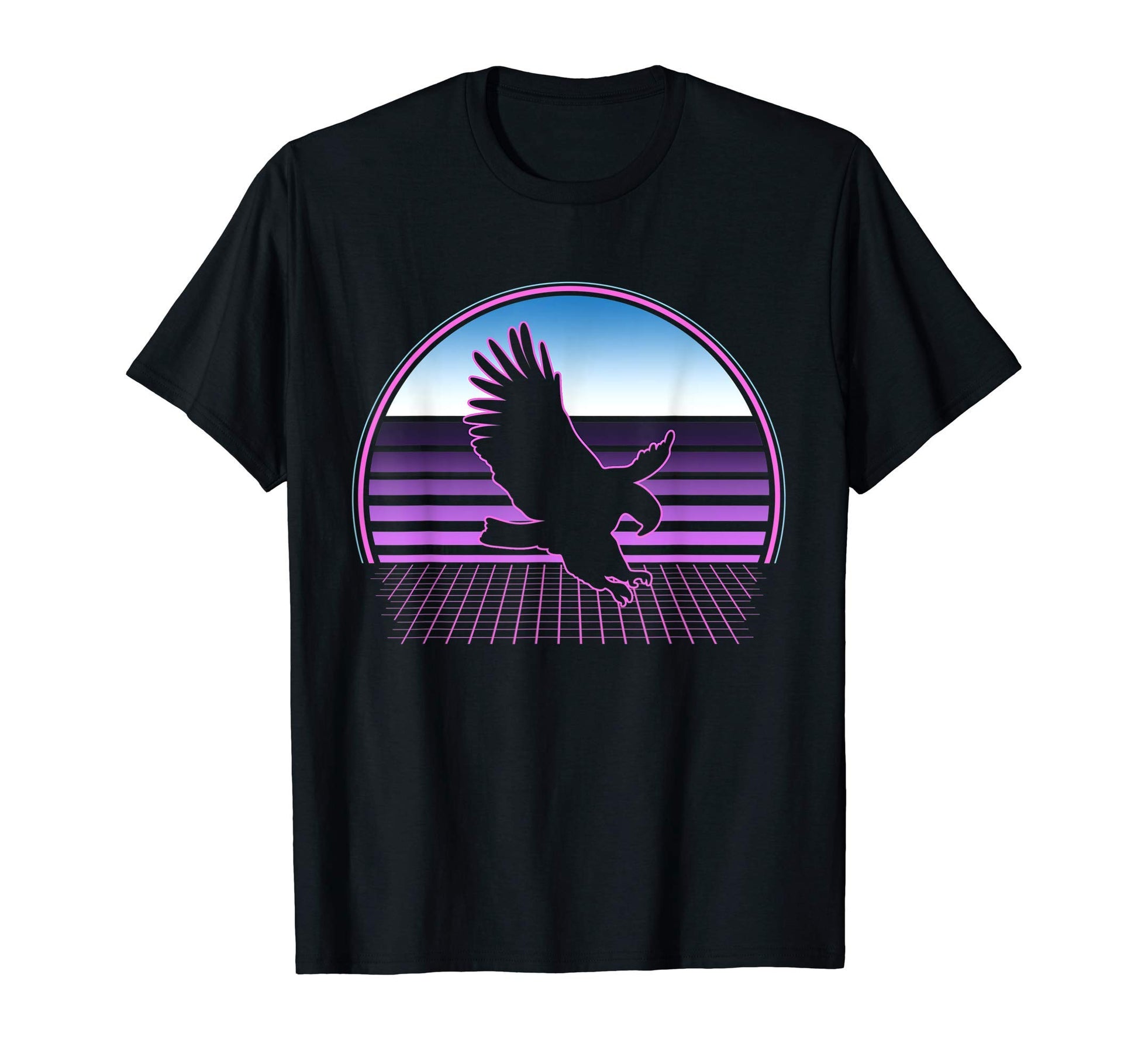 Flying Eagle 80S Vaporwave T-Shirt - Fun Novelty Design Men Women - T-Shirt, Sweatshirt, Hoodie