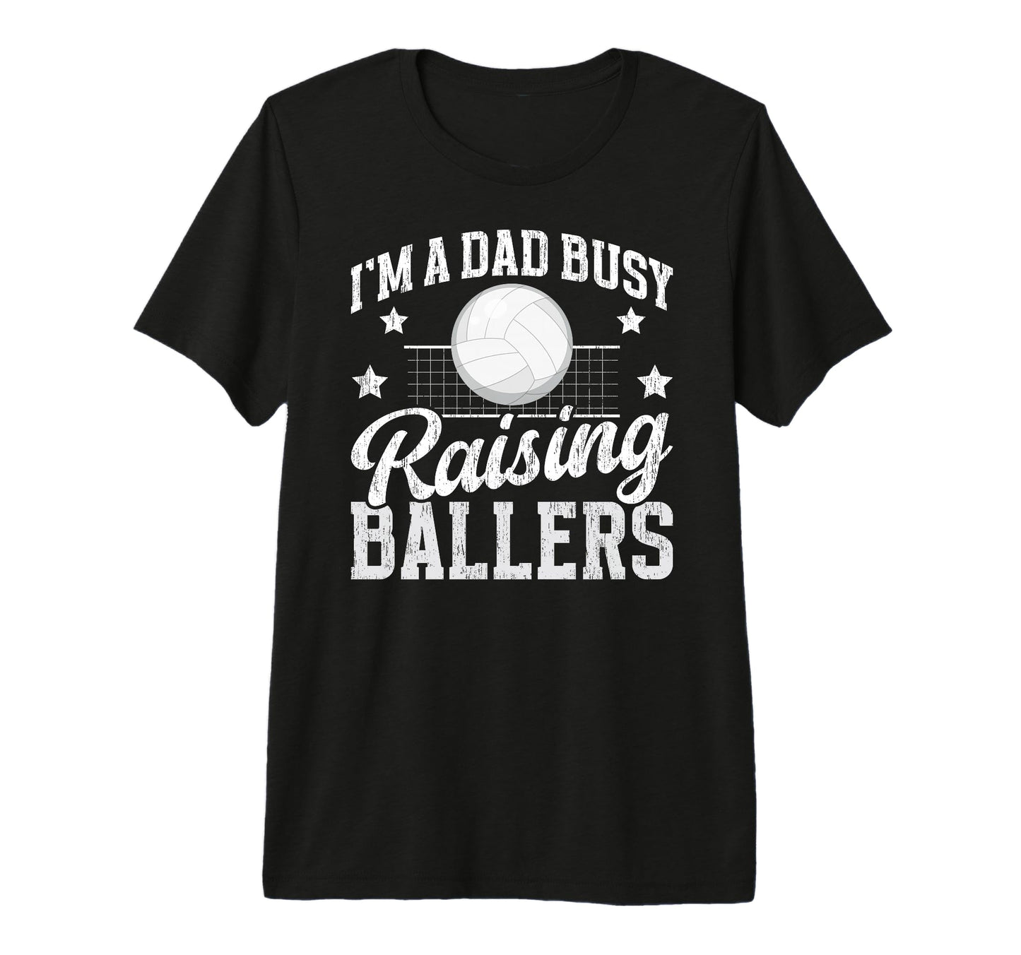 Mens Busy Raising Ballers Volleyball T-Shirt - Aesthetic Graphic Men Women - T-Shirt, Sweatshirt, Hoodie