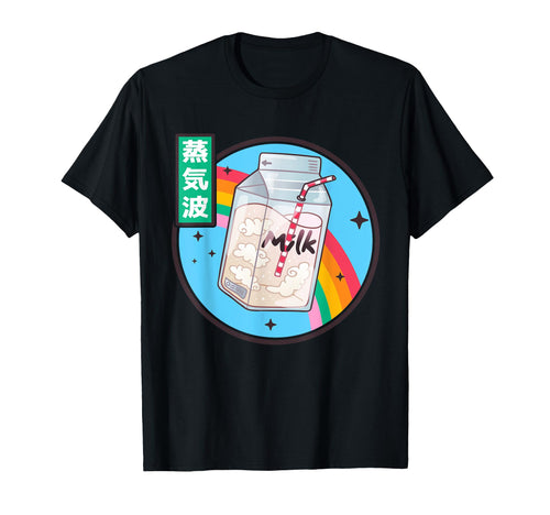 Japan Milk Carton Kawaii Rainbow Anime T-Shirt - Unique Graphic Men Women - T-Shirt, Sweatshirt, Hoodie