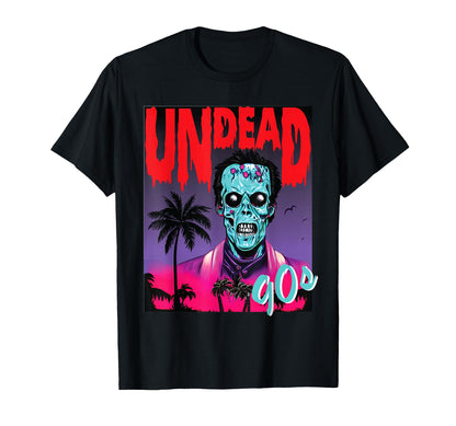 Undead 90S Music Synthwave Vaporwave T-Shirt - Unique Graphic Men Women - T-Shirt, Sweatshirt, Hoodie