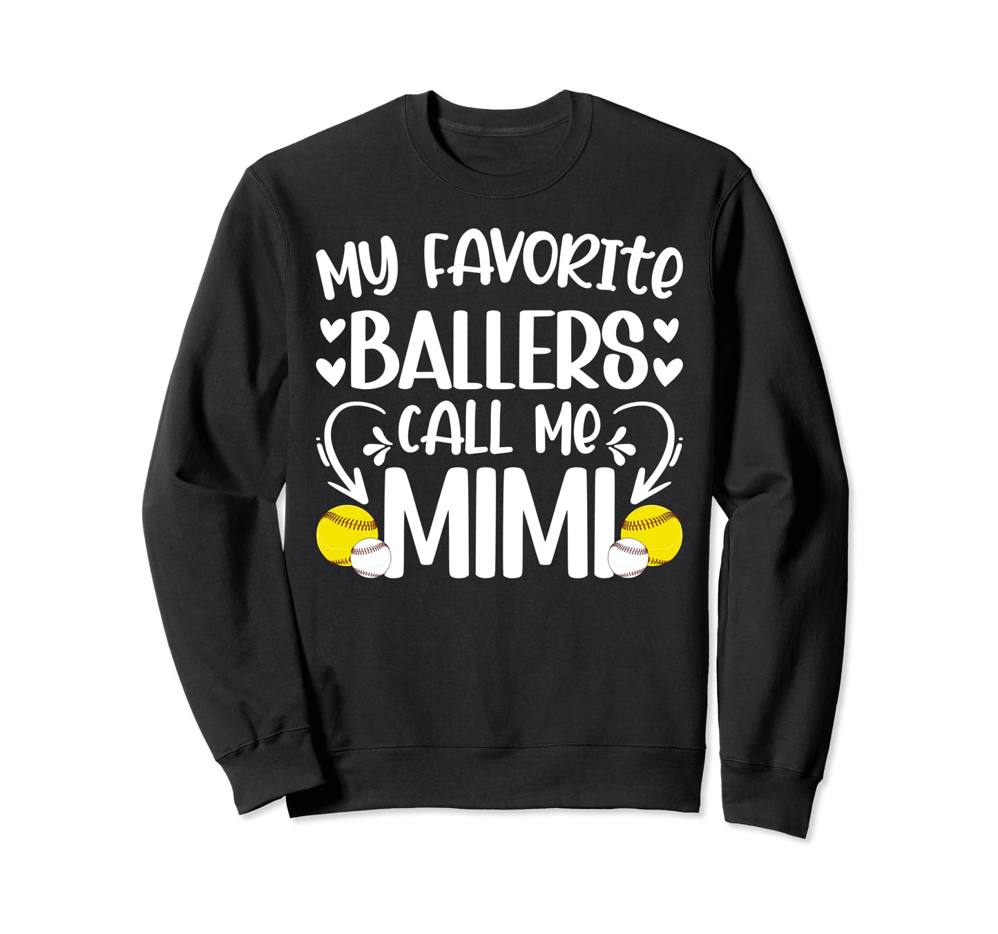 Favorite Ballers Call Me Mimi Sweatshirt - Custom Art Print for Adults - T-Shirt, Sweatshirt, Hoodie