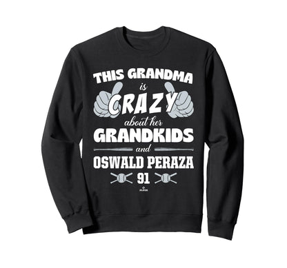 Grandma Crazy Oswald Peraza New York Sweatshirt - Graphic Print Unisex - T-Shirt, Sweatshirt, Hoodie