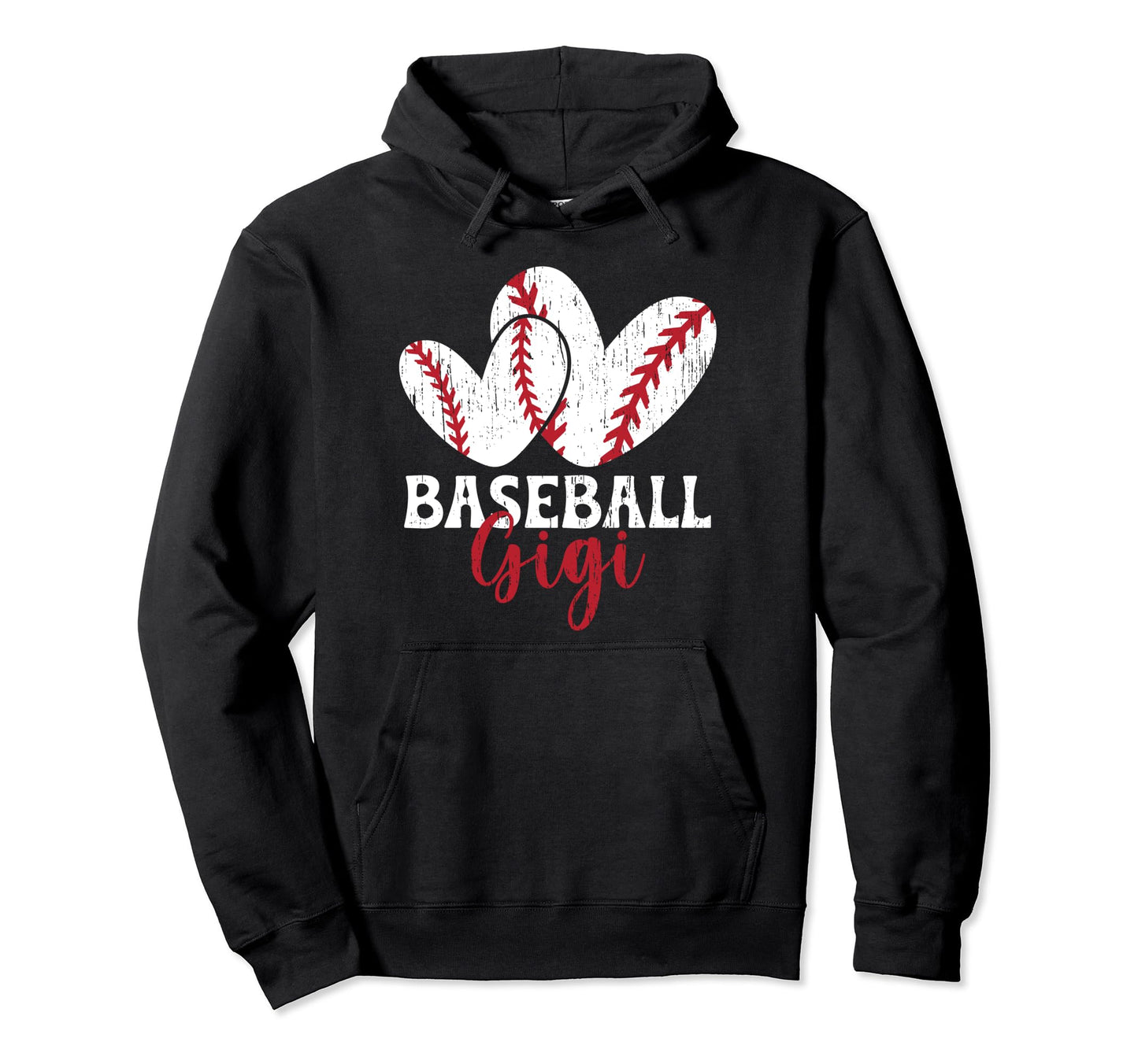 Baseball Gigi Hearts Grandma Gigi Hoodie - Fun Novelty Design Men Women - T-Shirt, Sweatshirt, Hoodie