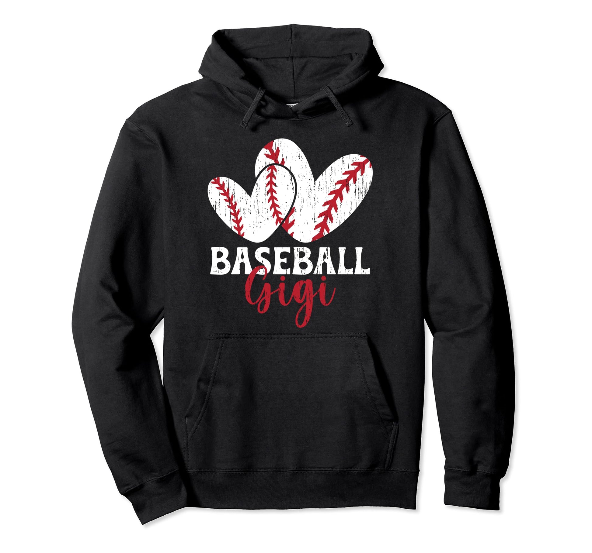 Baseball Gigi Hearts Grandma Gigi Hoodie - Fun Novelty Design Men Women - T-Shirt, Sweatshirt, Hoodie