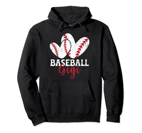 Baseball Gigi Hearts Grandma Gigi Hoodie - Fun Novelty Design Men Women - T-Shirt, Sweatshirt, Hoodie