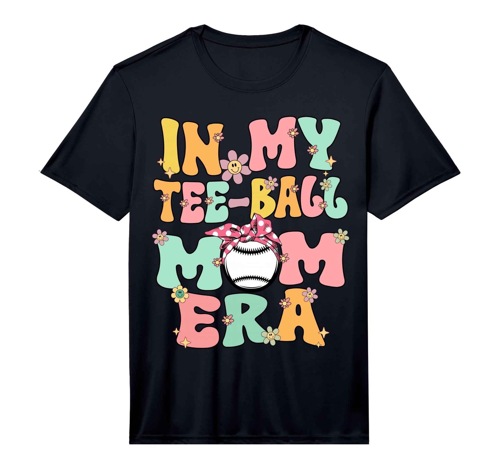 My Teeball Mom Era Groovy Tball Mom T-Shirt - Fun Novelty Design Unisex - T-Shirt, Sweatshirt, Hoodie
